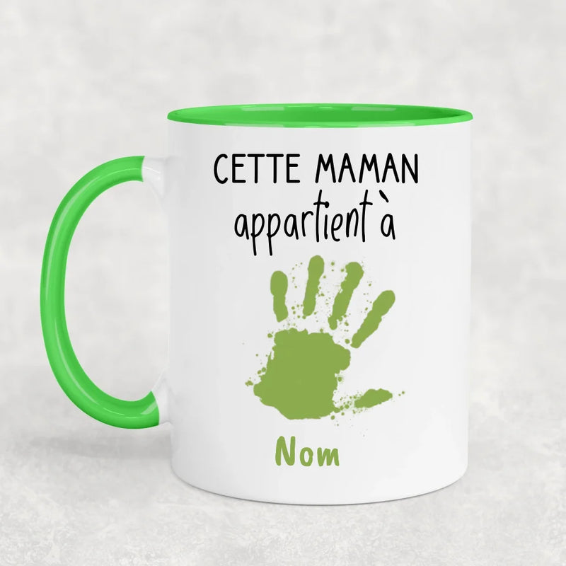 Empreintes de mains - Mug personnalisé