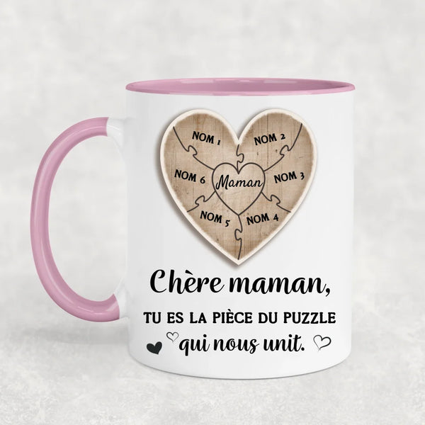 Pièce de puzzle - Mug personnalisé