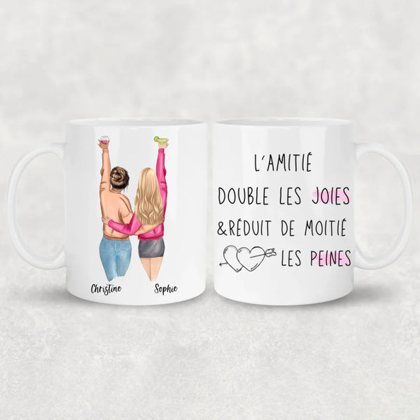 Meilleures amies - Mug personnalisé