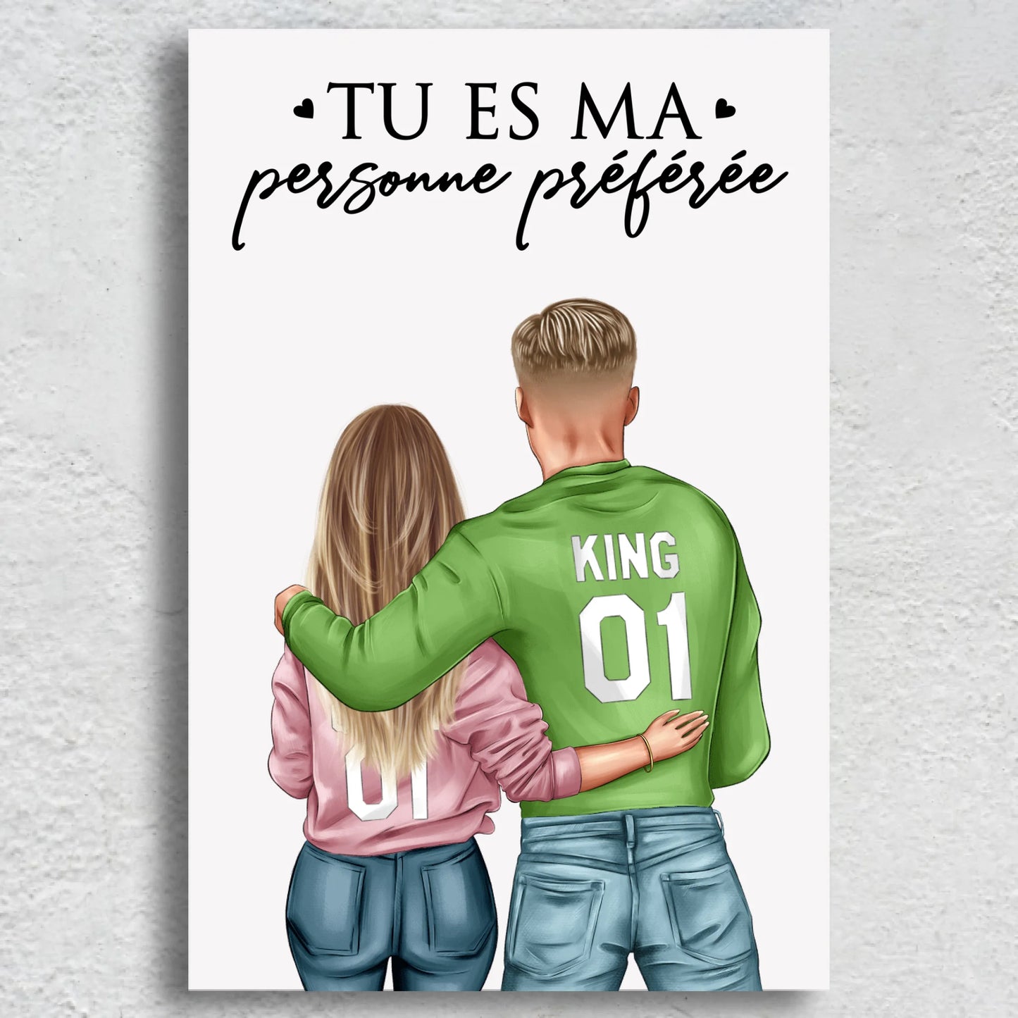 Couple - Toile personnalisée