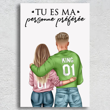Couple - Toile personnalisée