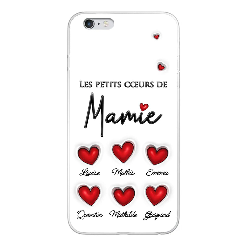 Les petits cœurs - Coque de téléphone personnalisée