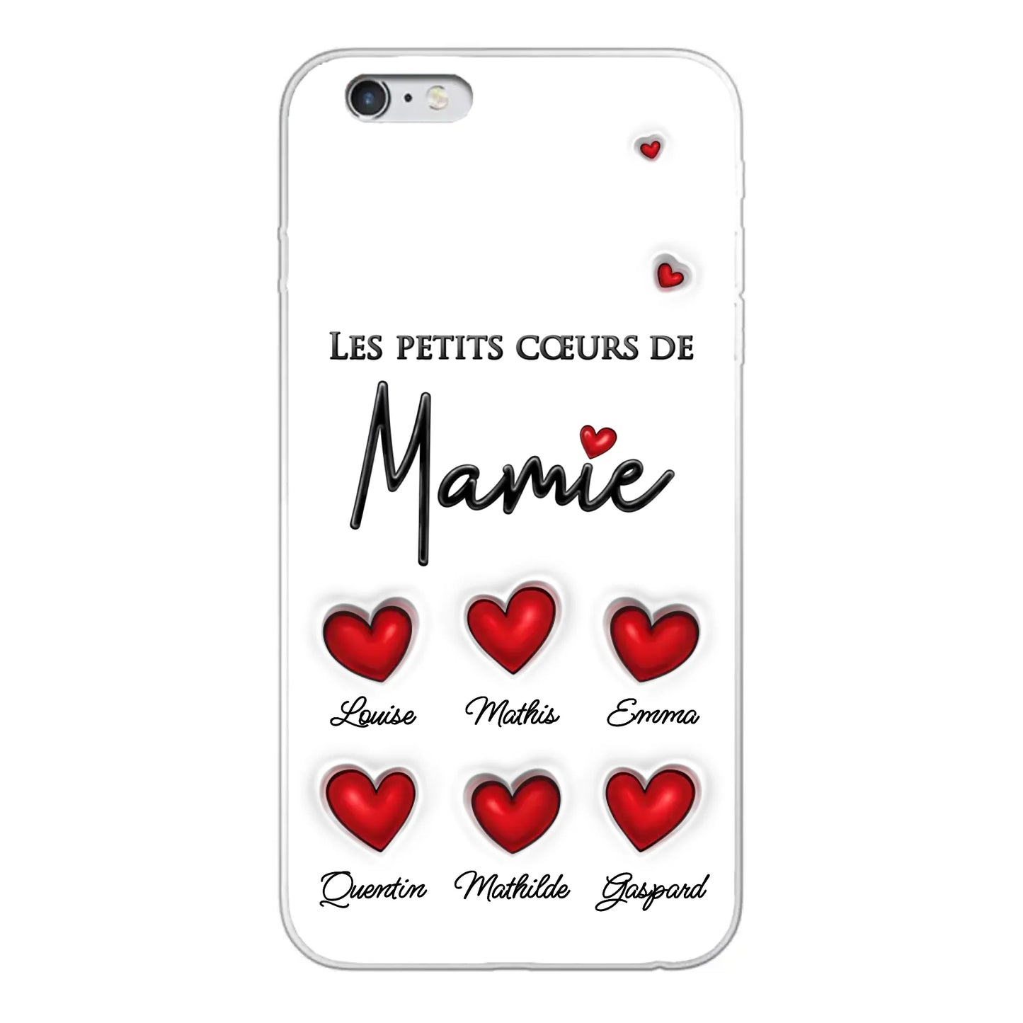 Les petits cœurs - Coque de téléphone personnalisée