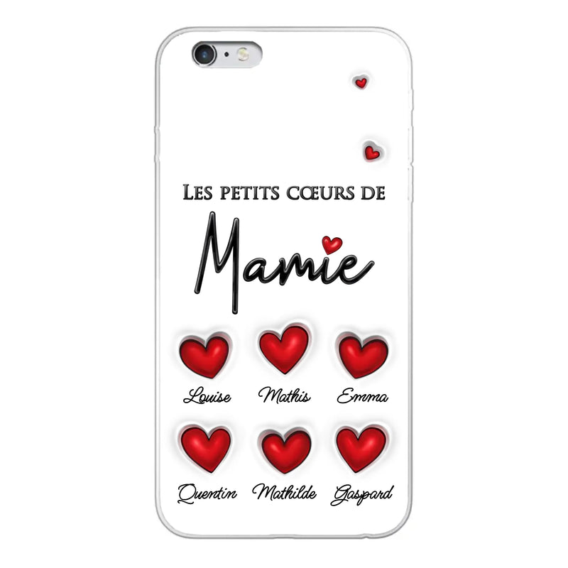 Les petits cœurs - Coque de téléphone personnalisée