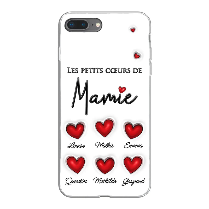 Les petits cœurs - Coque de téléphone personnalisée