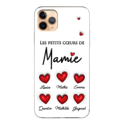 Les petits cœurs - Coque de téléphone personnalisée