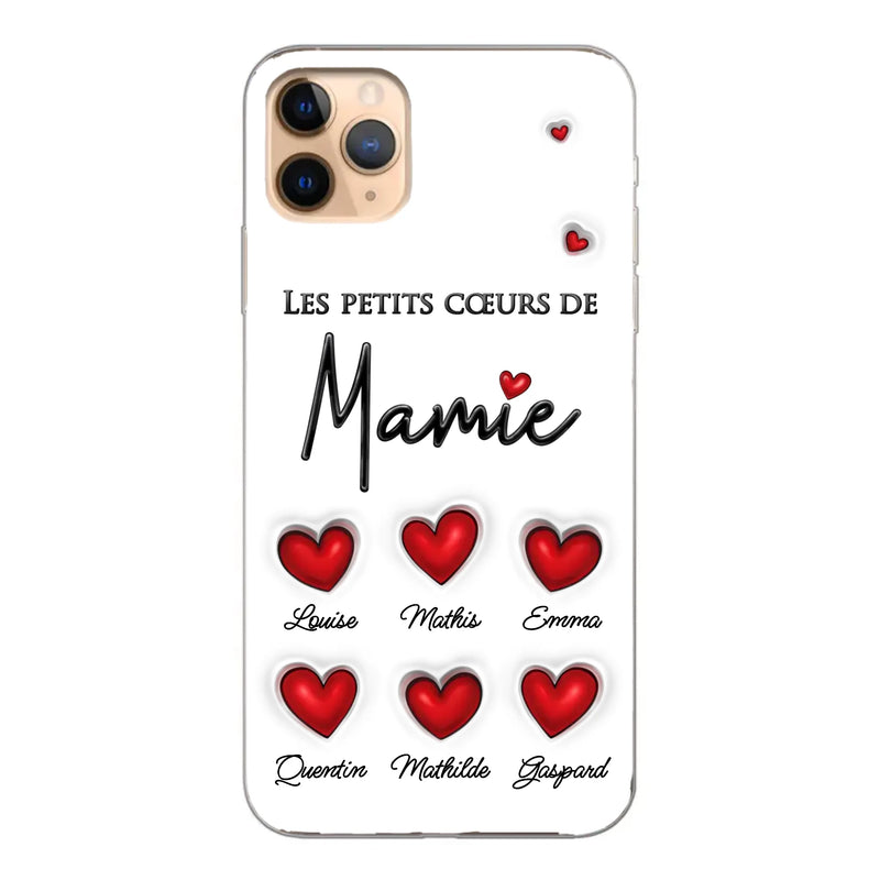 Les petits cœurs - Coque de téléphone personnalisée