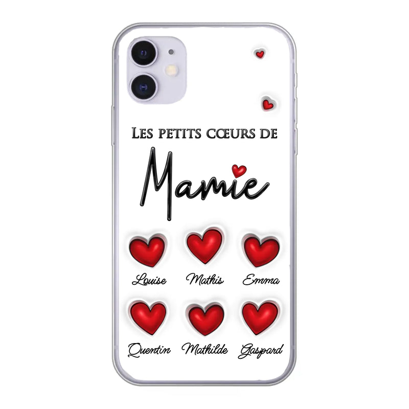 Les petits cœurs - Coque de téléphone personnalisée