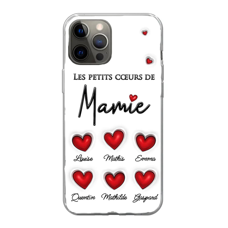 Les petits cœurs - Coque de téléphone personnalisée