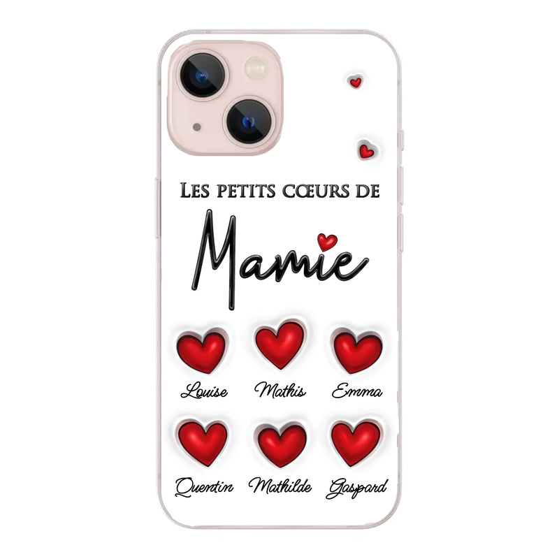 Les petits cœurs - Coque de téléphone personnalisée