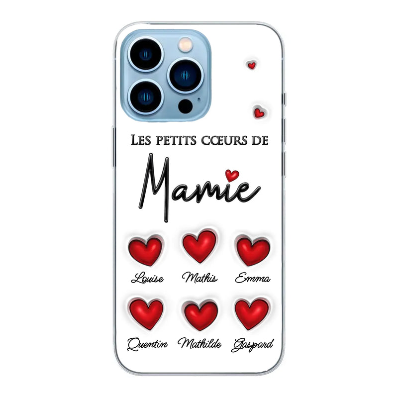 Les petits cœurs - Coque de téléphone personnalisée