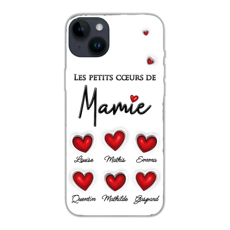 Les petits cœurs - Coque de téléphone personnalisée