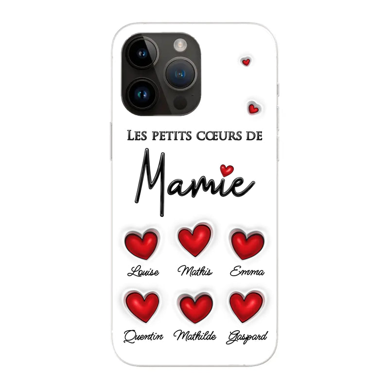 Les petits cœurs - Coque de téléphone personnalisée