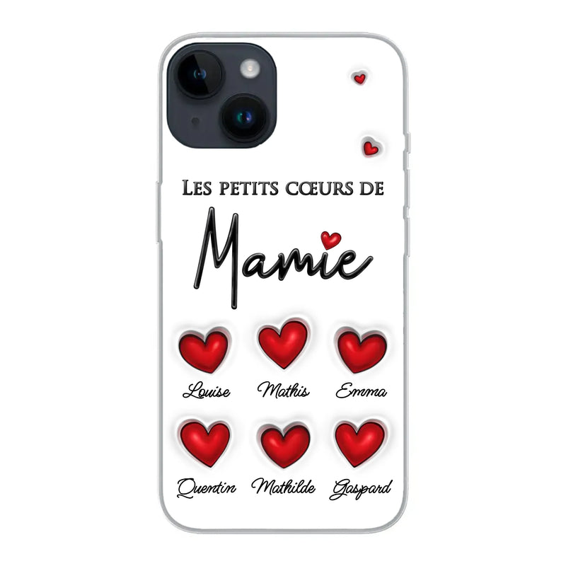 Les petits cœurs - Coque de téléphone personnalisée