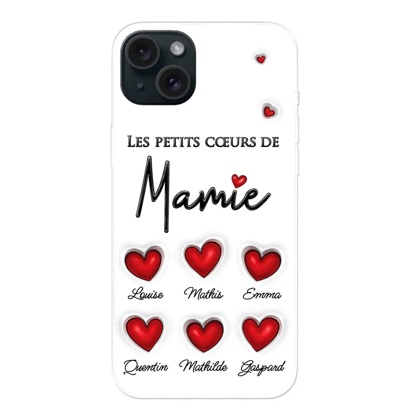 Les petits cœurs - Coque de téléphone personnalisée