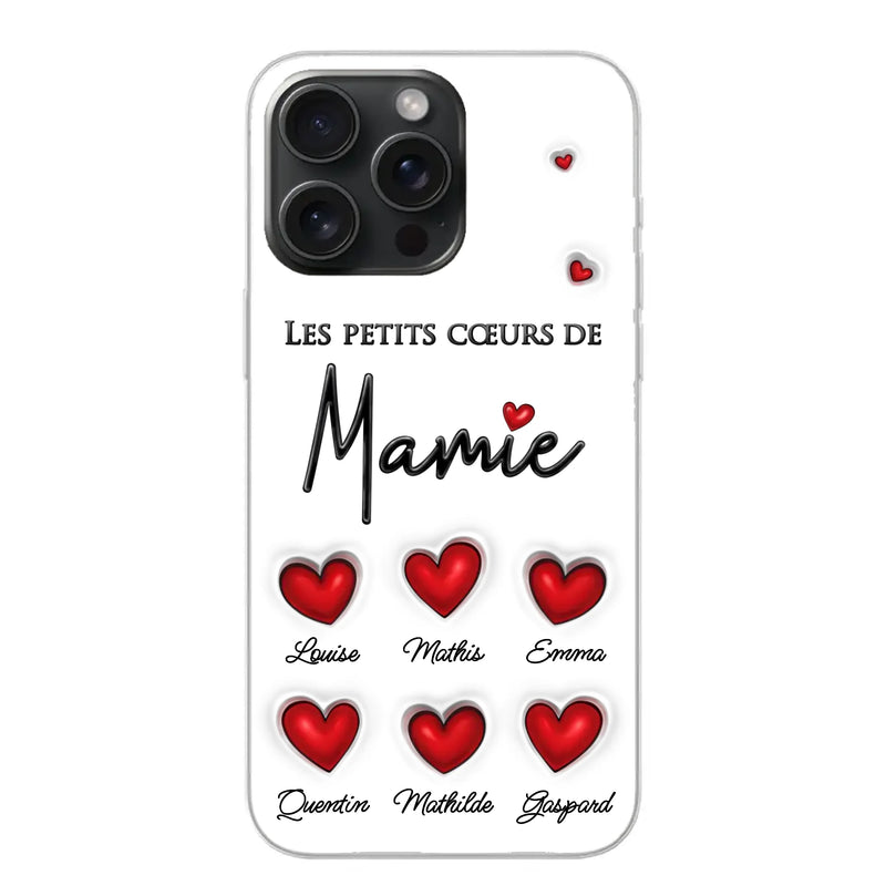 Les petits cœurs - Coque de téléphone personnalisée