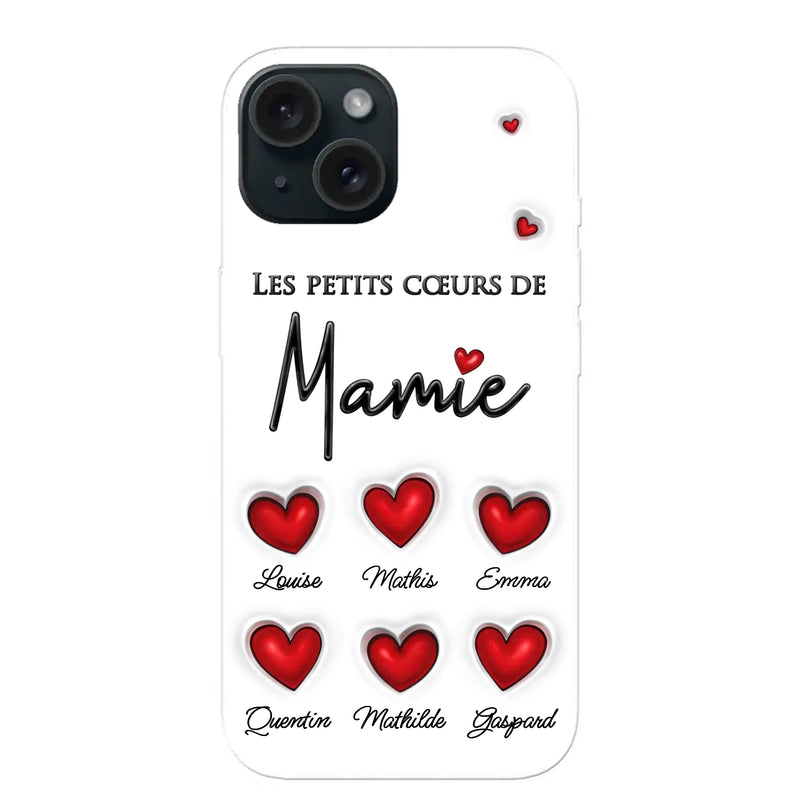 Les petits cœurs - Coque de téléphone personnalisée