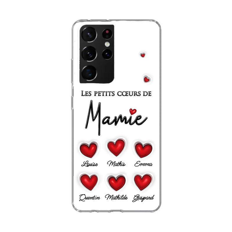 Les petits cœurs - Coque de téléphone personnalisée