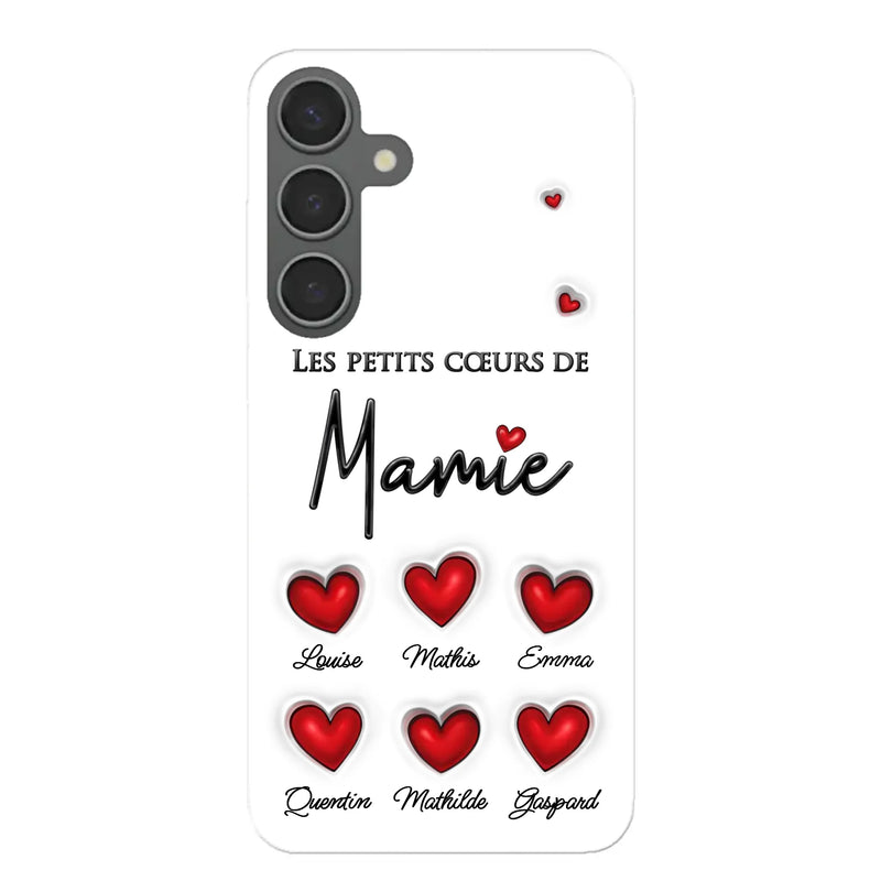 Les petits cœurs - Coque de téléphone personnalisée