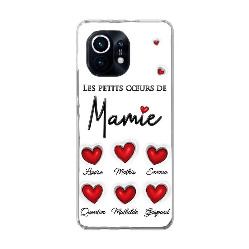 Les petits cœurs - Coque de téléphone personnalisée