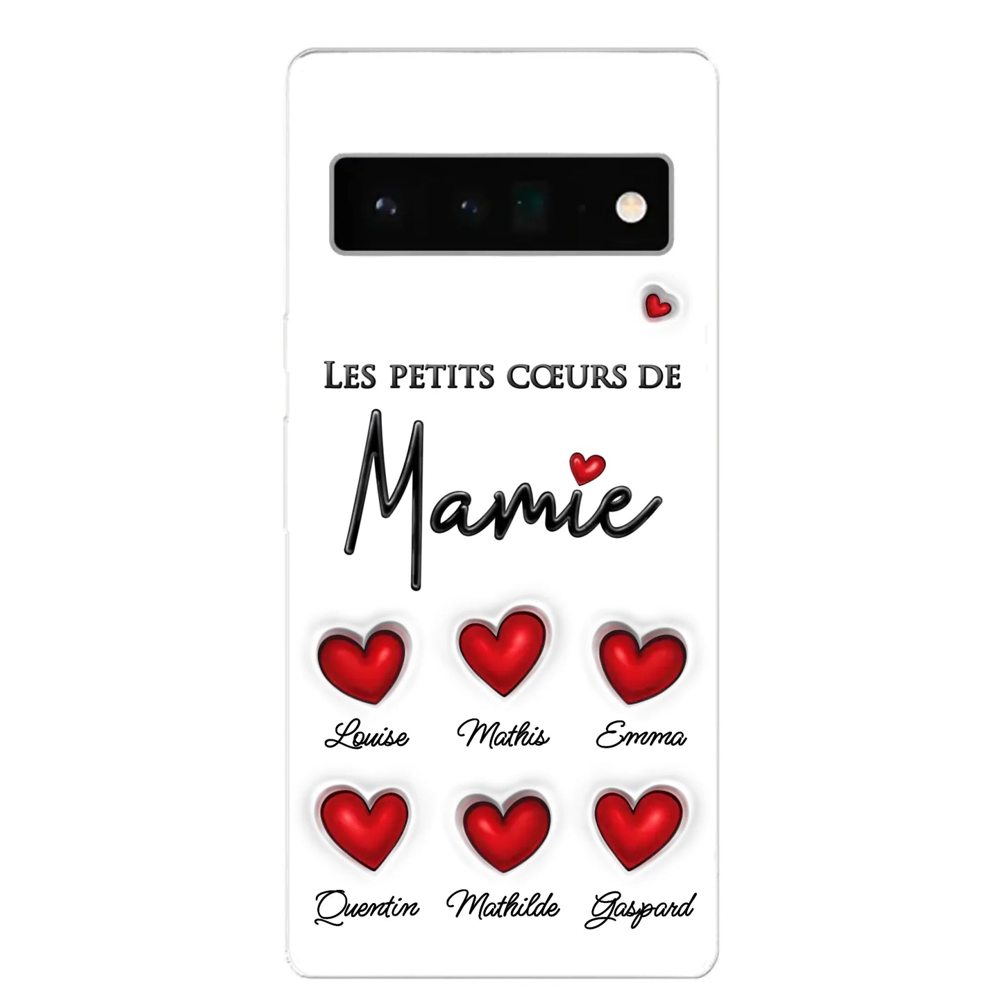 Les petits cœurs - Coque de téléphone personnalisée