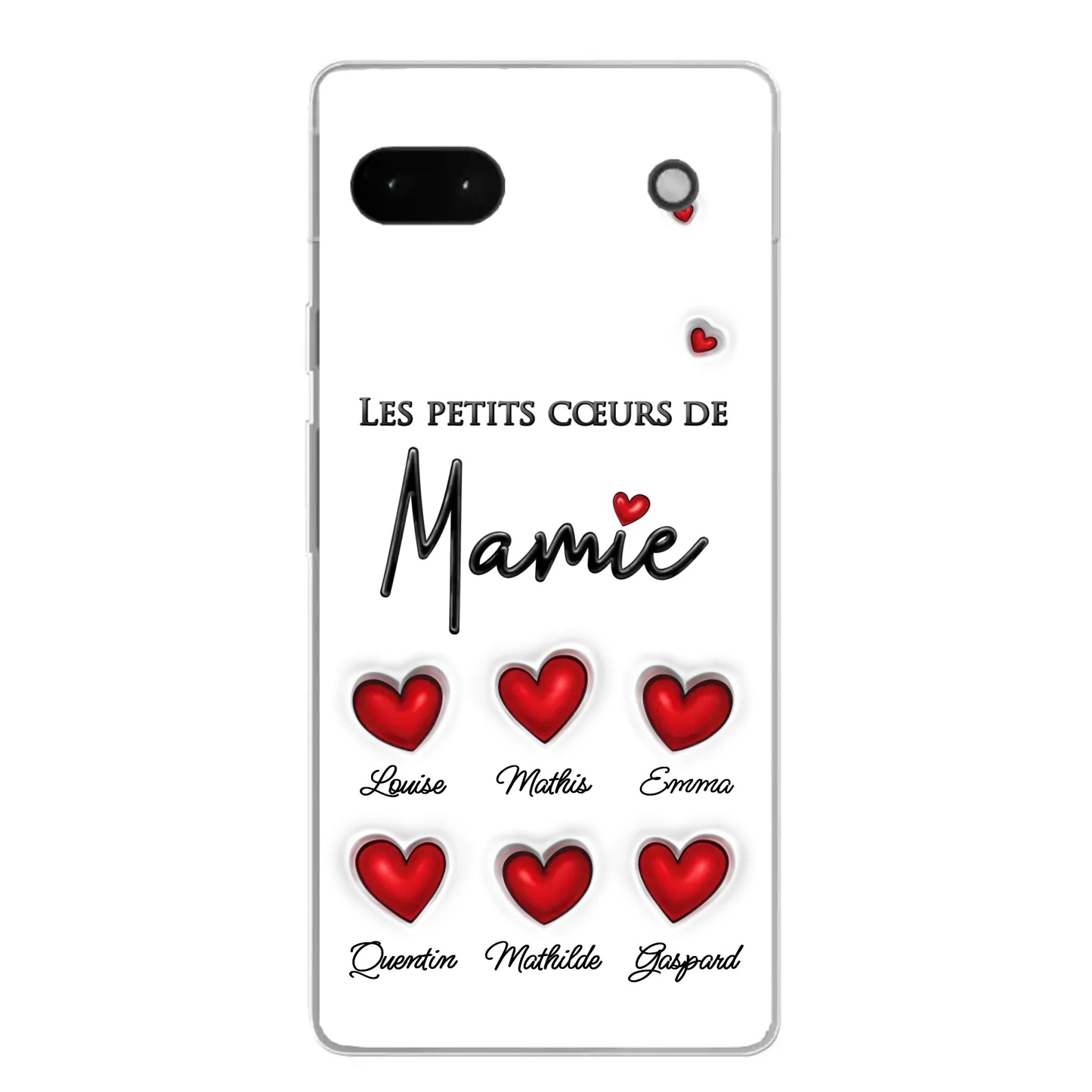 Les petits cœurs - Coque de téléphone personnalisée