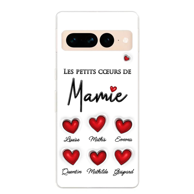 Les petits cœurs - Coque de téléphone personnalisée