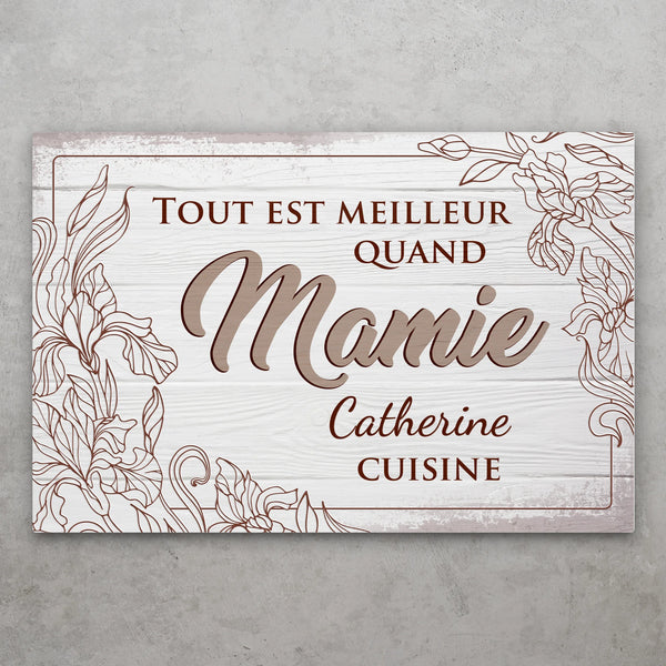 Tout es meilleur - Plaque de porte personnalisée