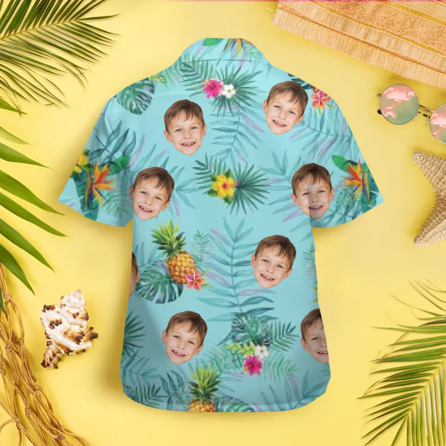 Vacances - Chemise hawaïenne personnalisée