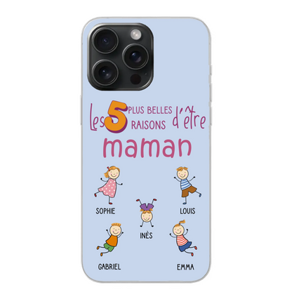 Les plus belles raisons - Coque de téléphone personnalisée