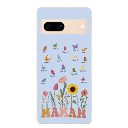 Prairie et papillons - Coque de téléphone personnalisée