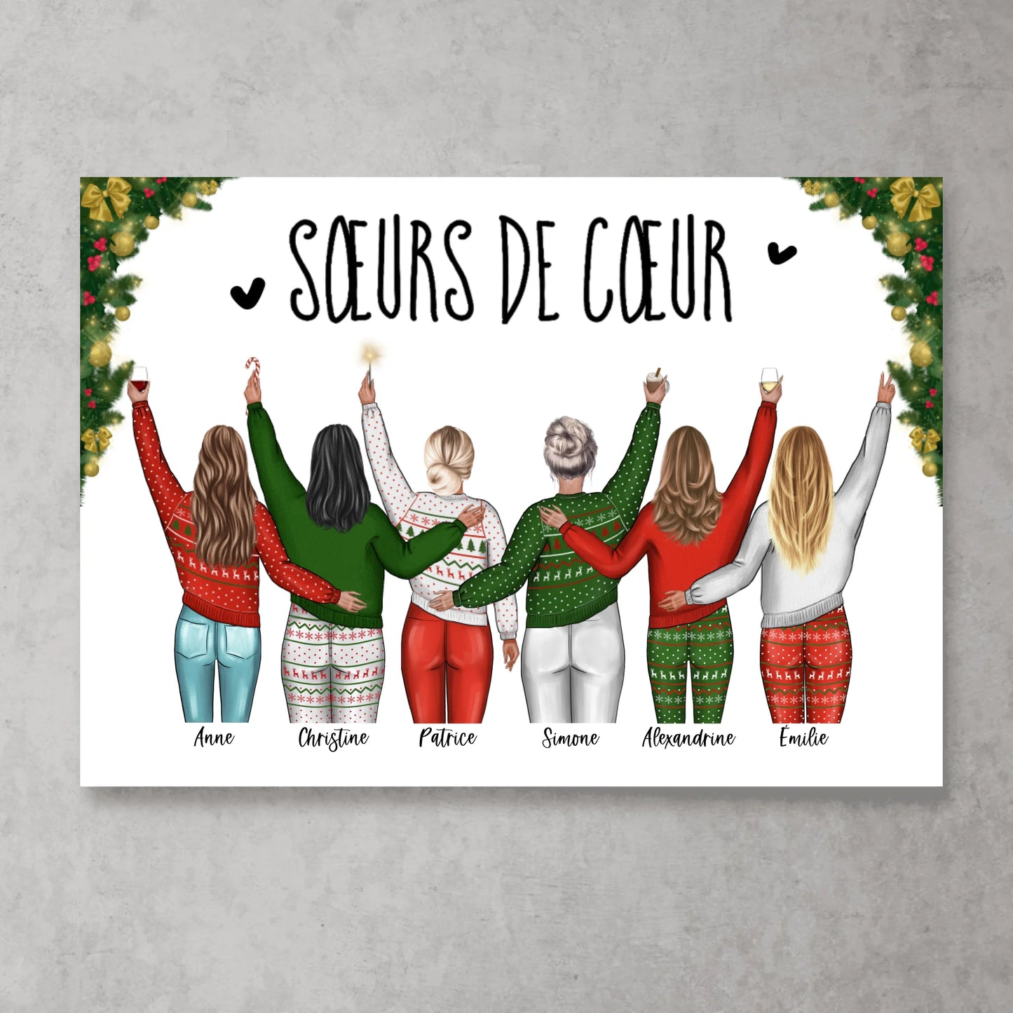 Meilleures ensemble (4-6 P) - Poster personnalisé