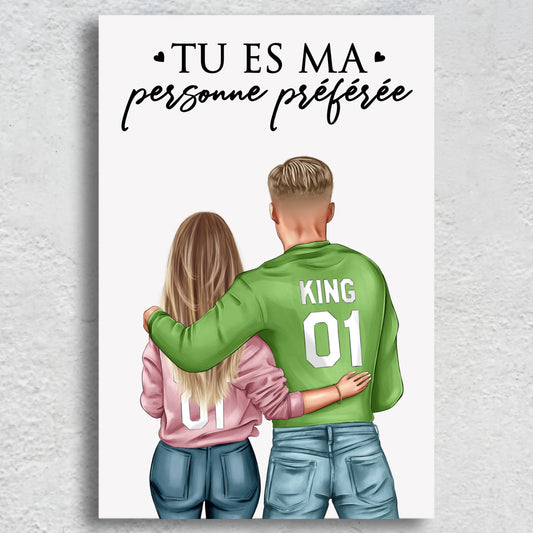 Couple - Toile personnalisée