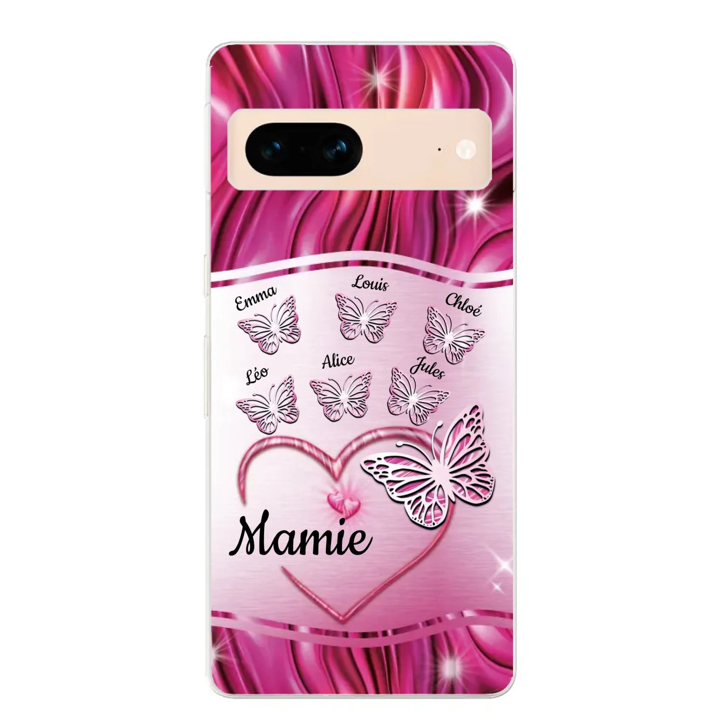 Papillons scintillants - Coque de téléphone personnalisée