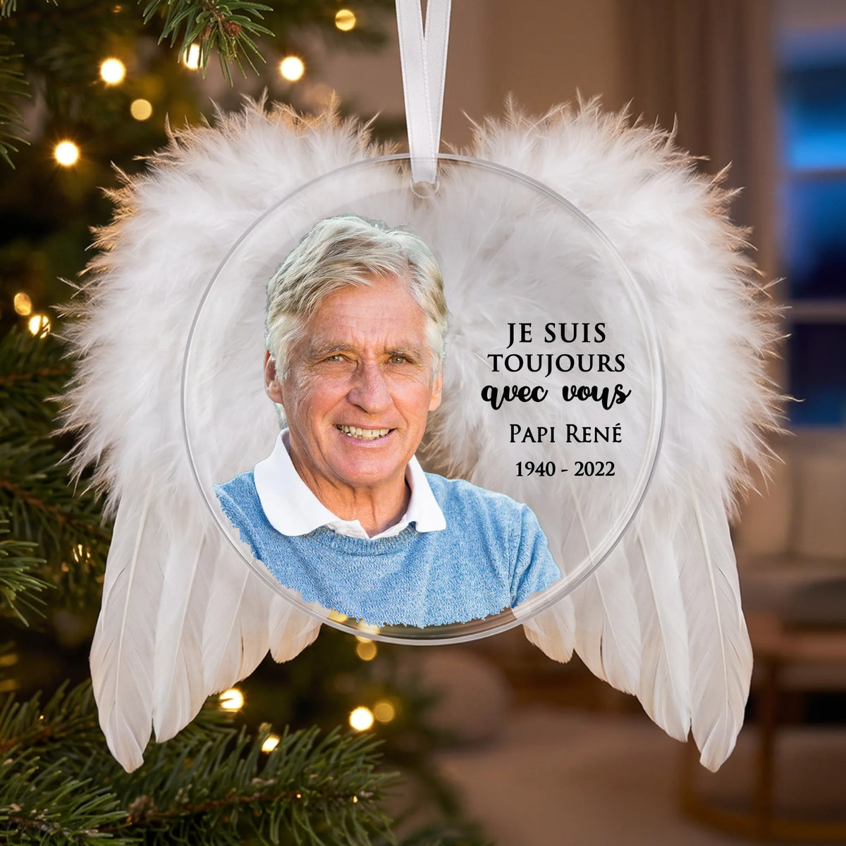 store angel wings ornament 1x